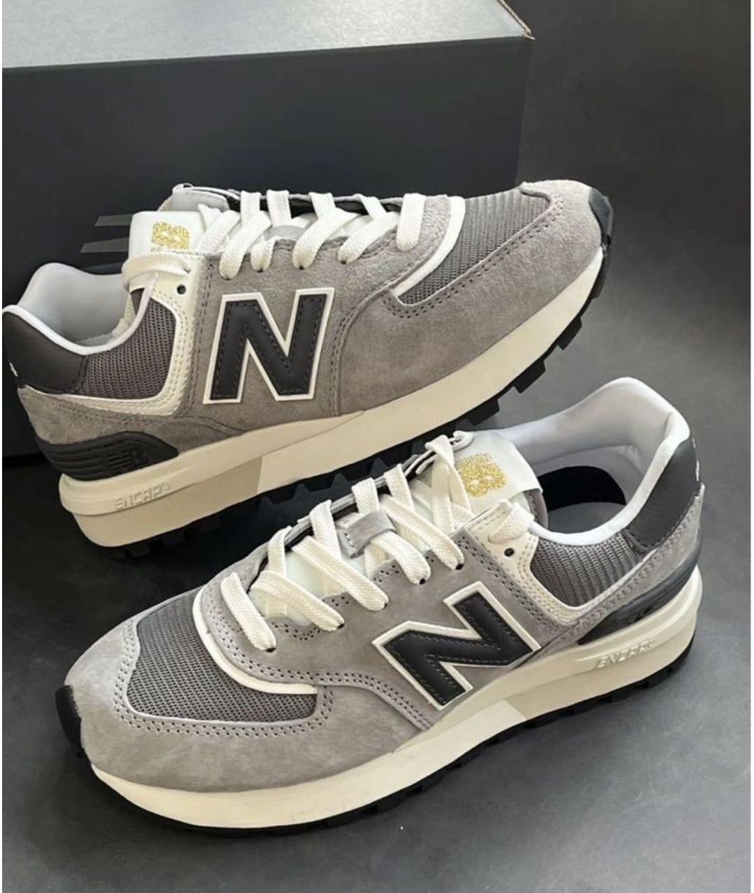 NEW BALANCE Бежевые замшевые низкие кроссовки / кеды, фото 6