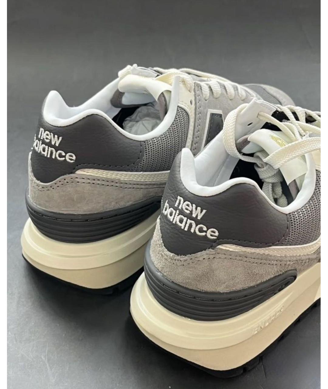 NEW BALANCE Бежевые замшевые низкие кроссовки / кеды, фото 5