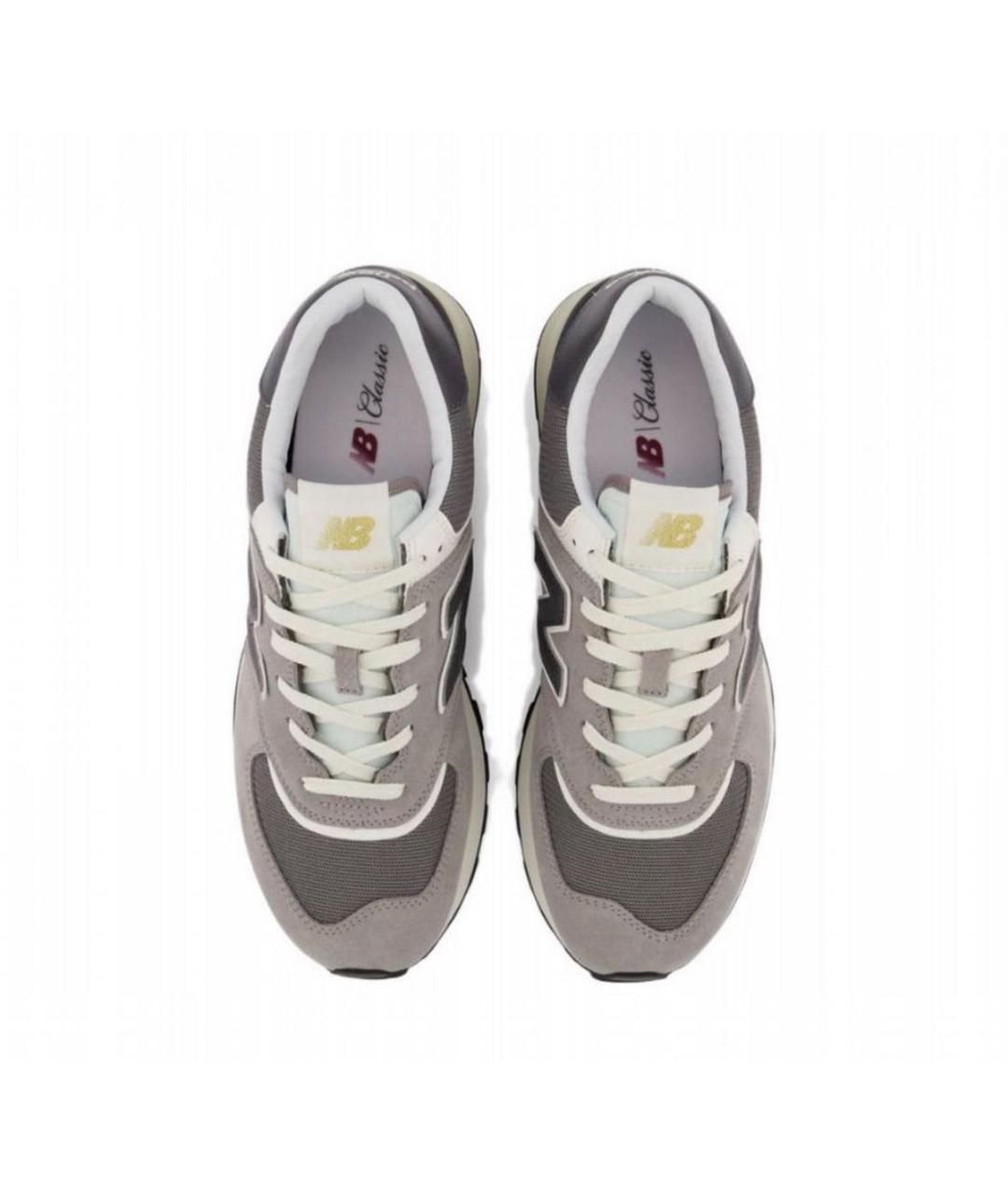 NEW BALANCE Бежевые замшевые низкие кроссовки / кеды, фото 3