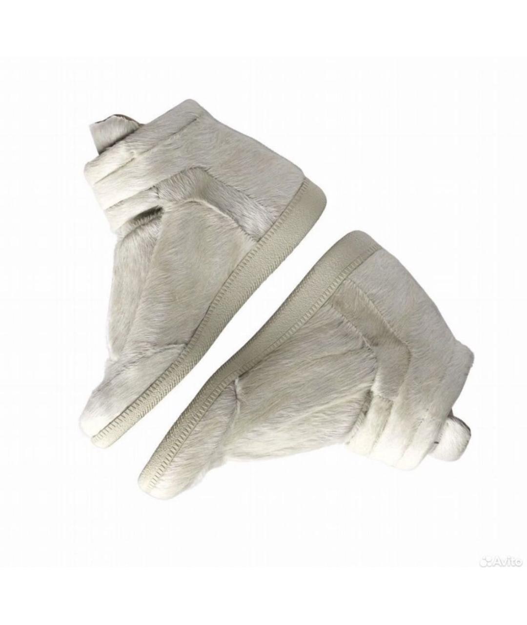 MAISON MARGIELA Белые высокие кроссовки / кеды, фото 3