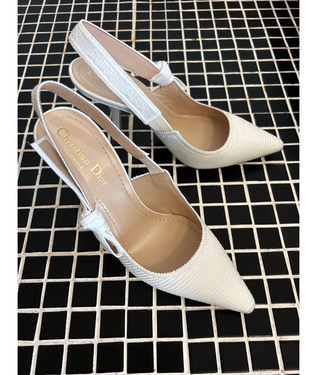 CHRISTIAN DIOR Белые туфли, фото 4
