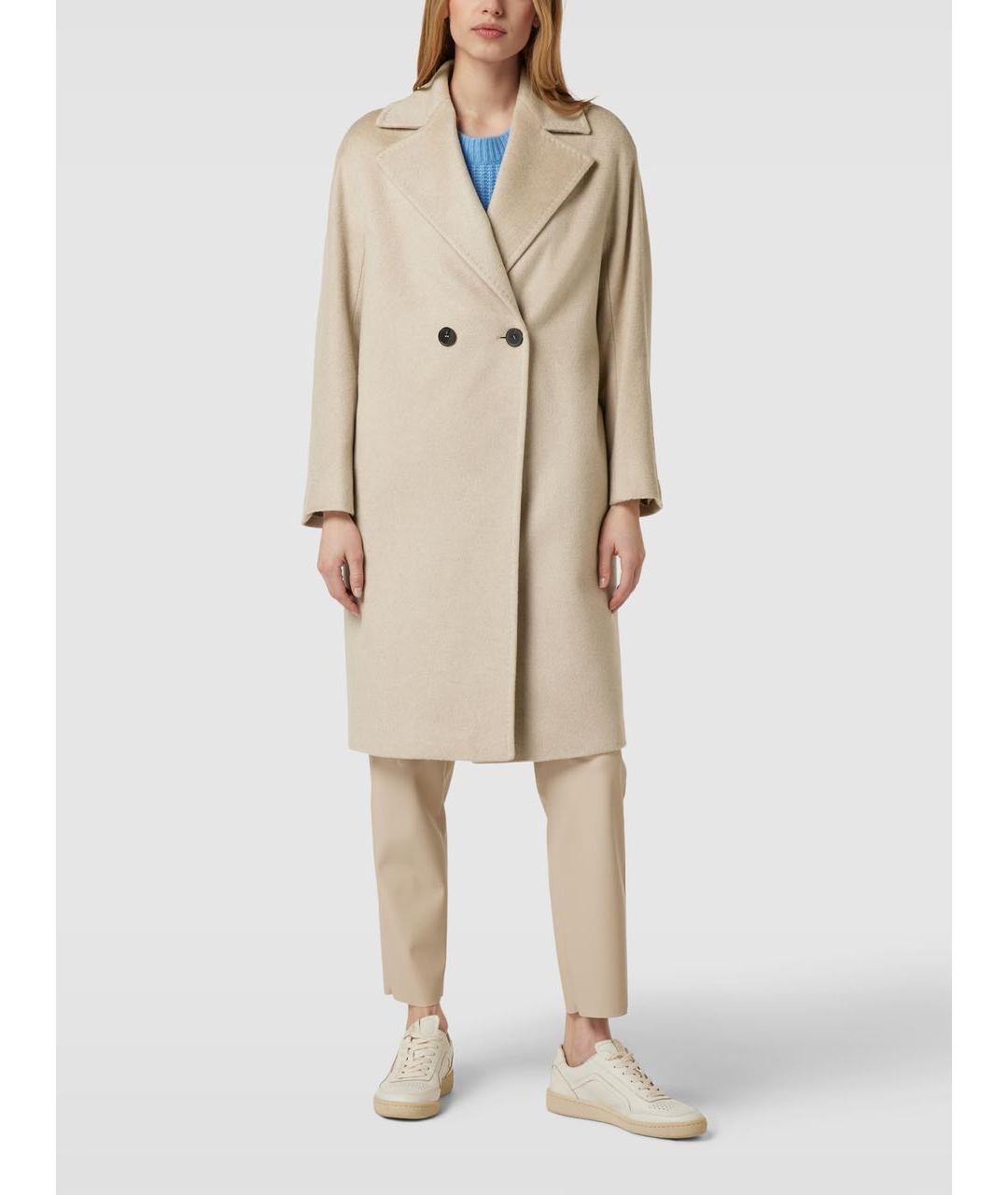 MAX MARA STUDIO Бежевое кашемировое пальто, фото 5