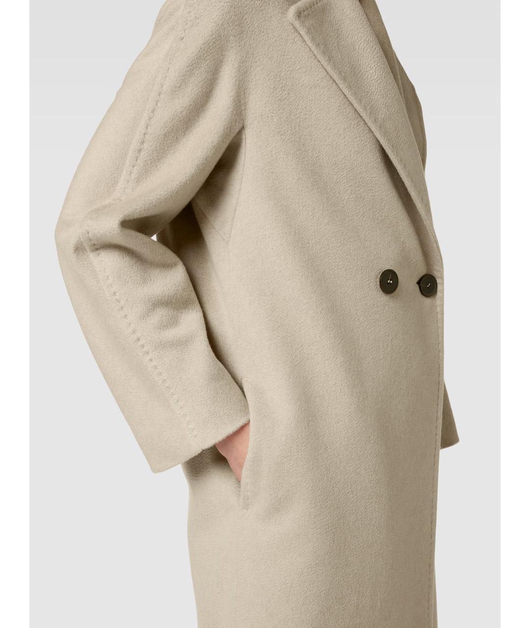 MAX MARA STUDIO Бежевое кашемировое пальто, фото 4
