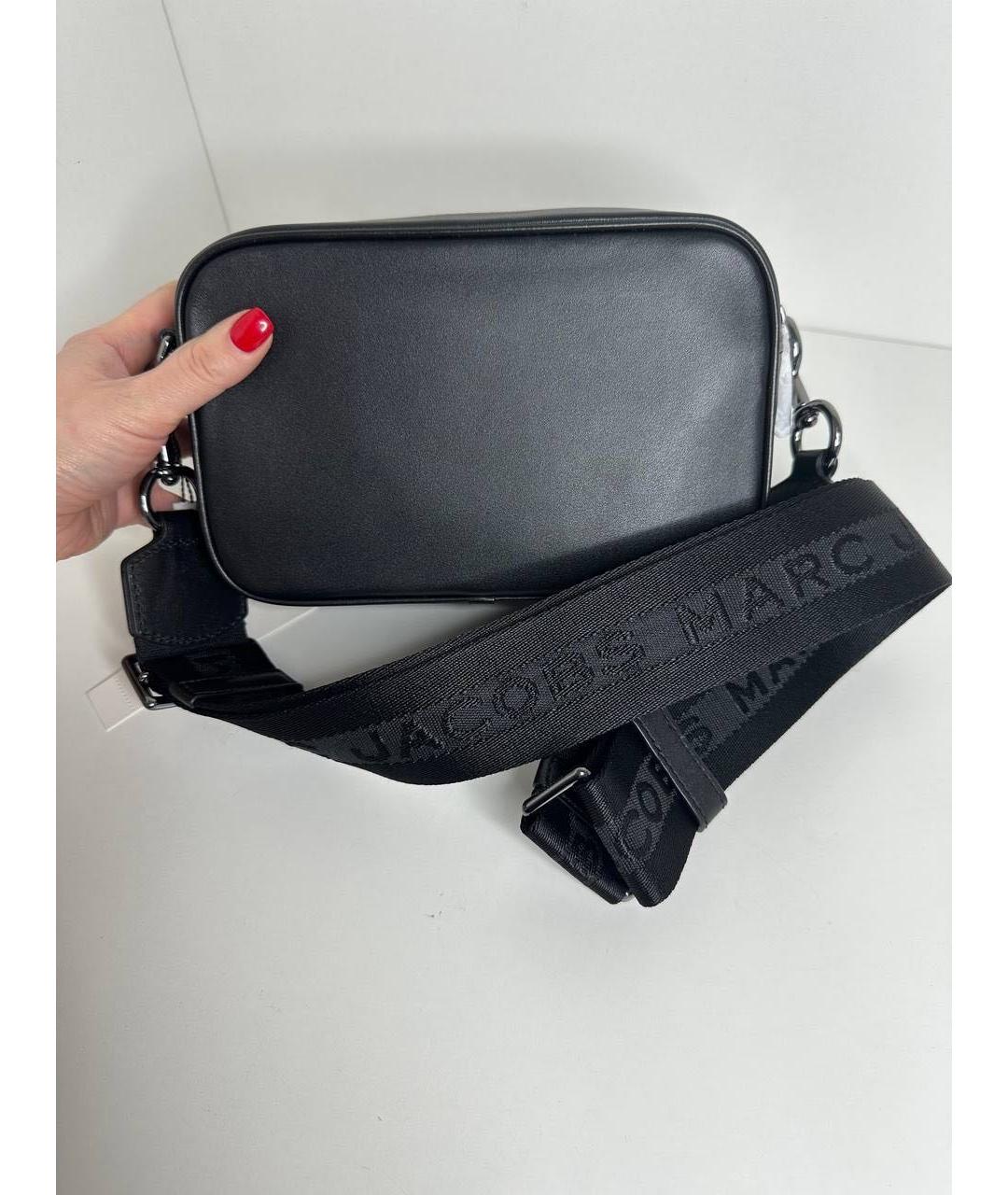 MARC JACOBS Черная кожаная сумка через плечо, фото 8