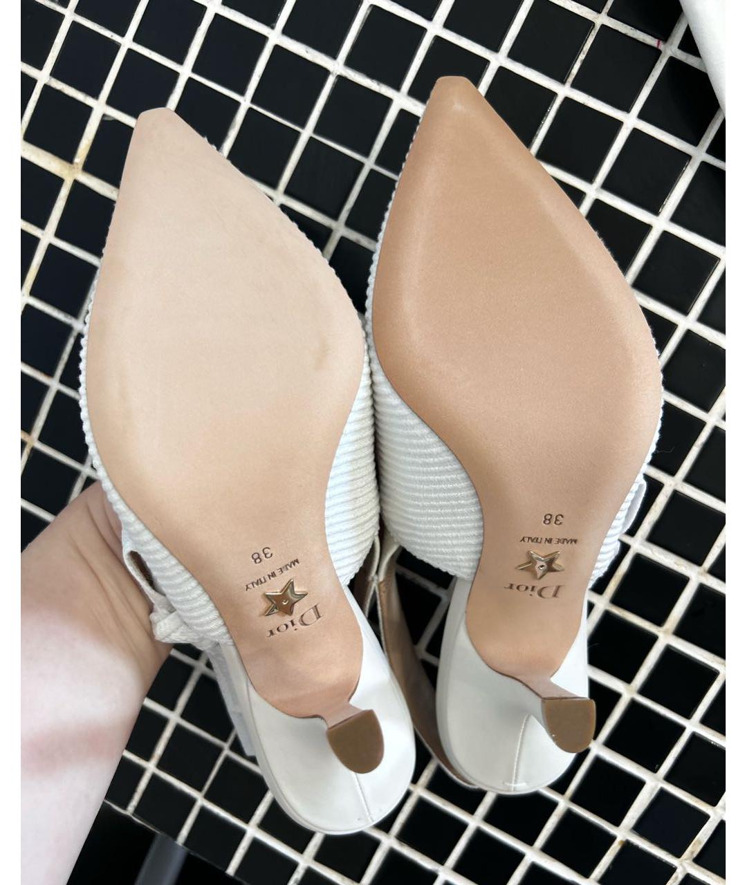 CHRISTIAN DIOR Белые туфли, фото 3
