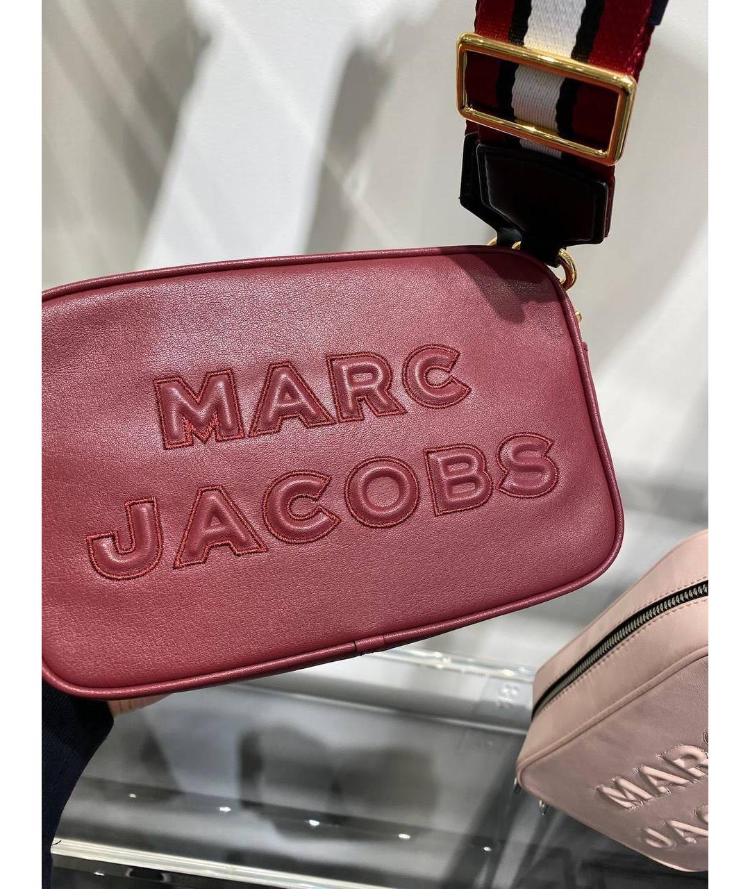 MARC JACOBS Бордовая кожаная сумка через плечо, фото 5