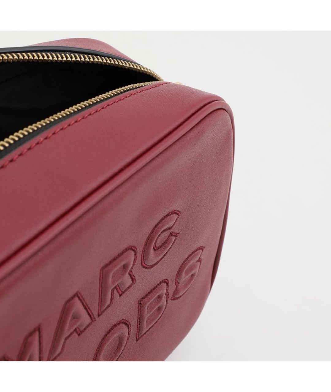 MARC JACOBS Бордовая кожаная сумка через плечо, фото 3
