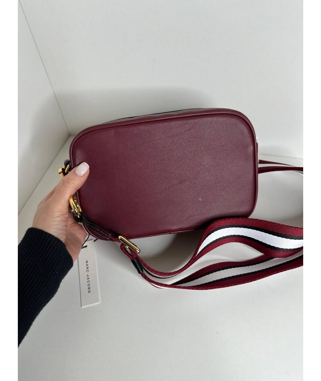 MARC JACOBS Бордовая кожаная сумка через плечо, фото 7