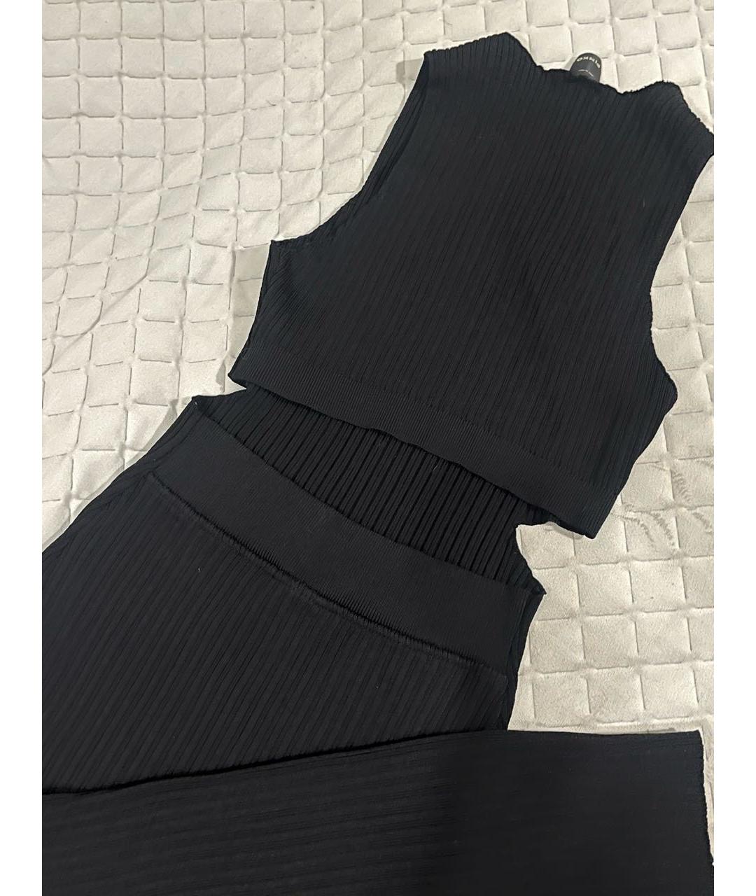 PINKO Черное вискозное повседневное платье, фото 4