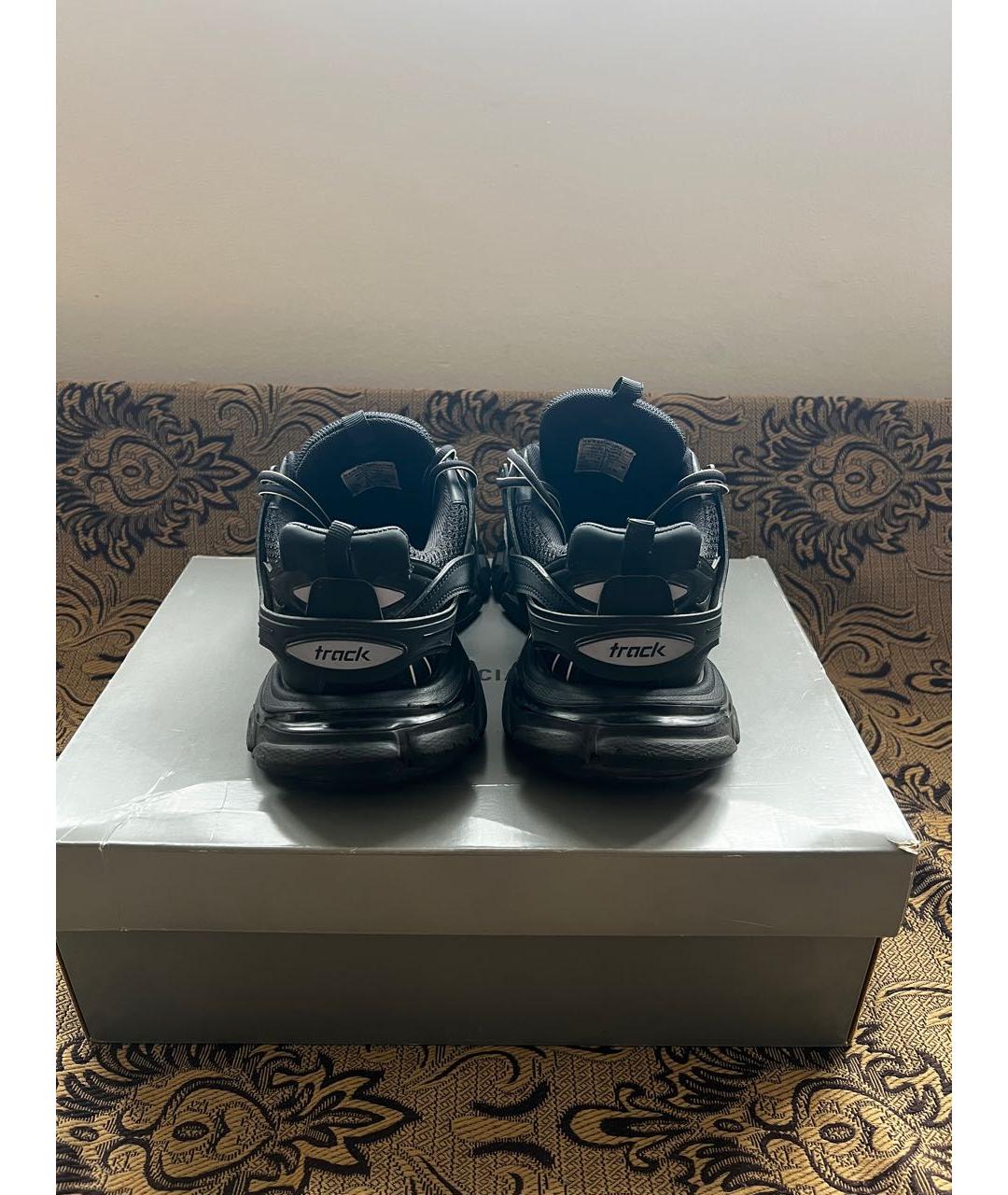 BALENCIAGA Черные низкие кроссовки / кеды, фото 4
