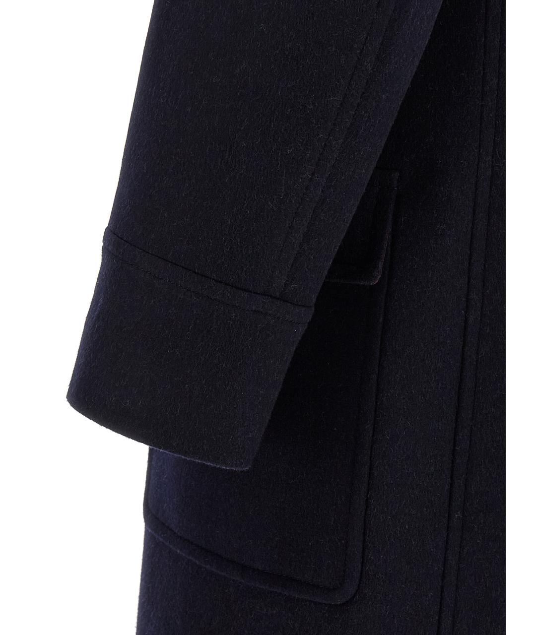 BRUNELLO CUCINELLI Темно-синее шерстяное пальто, фото 4