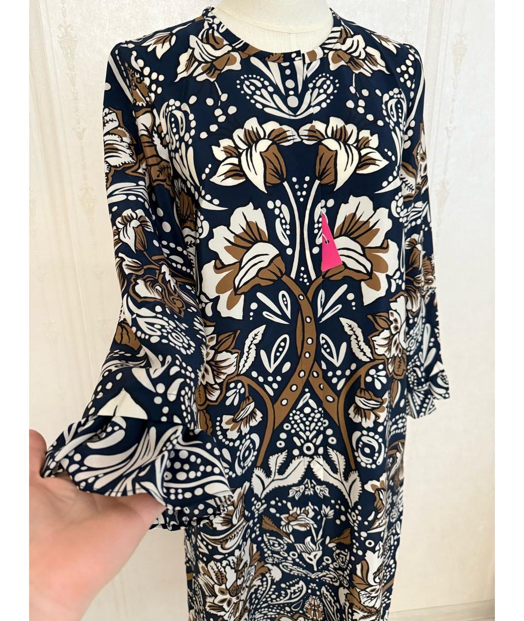'S MAX MARA Мульти шелковое повседневное платье, фото 7