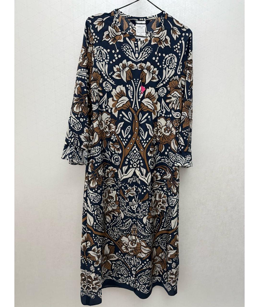 'S MAX MARA Мульти шелковое повседневное платье, фото 9
