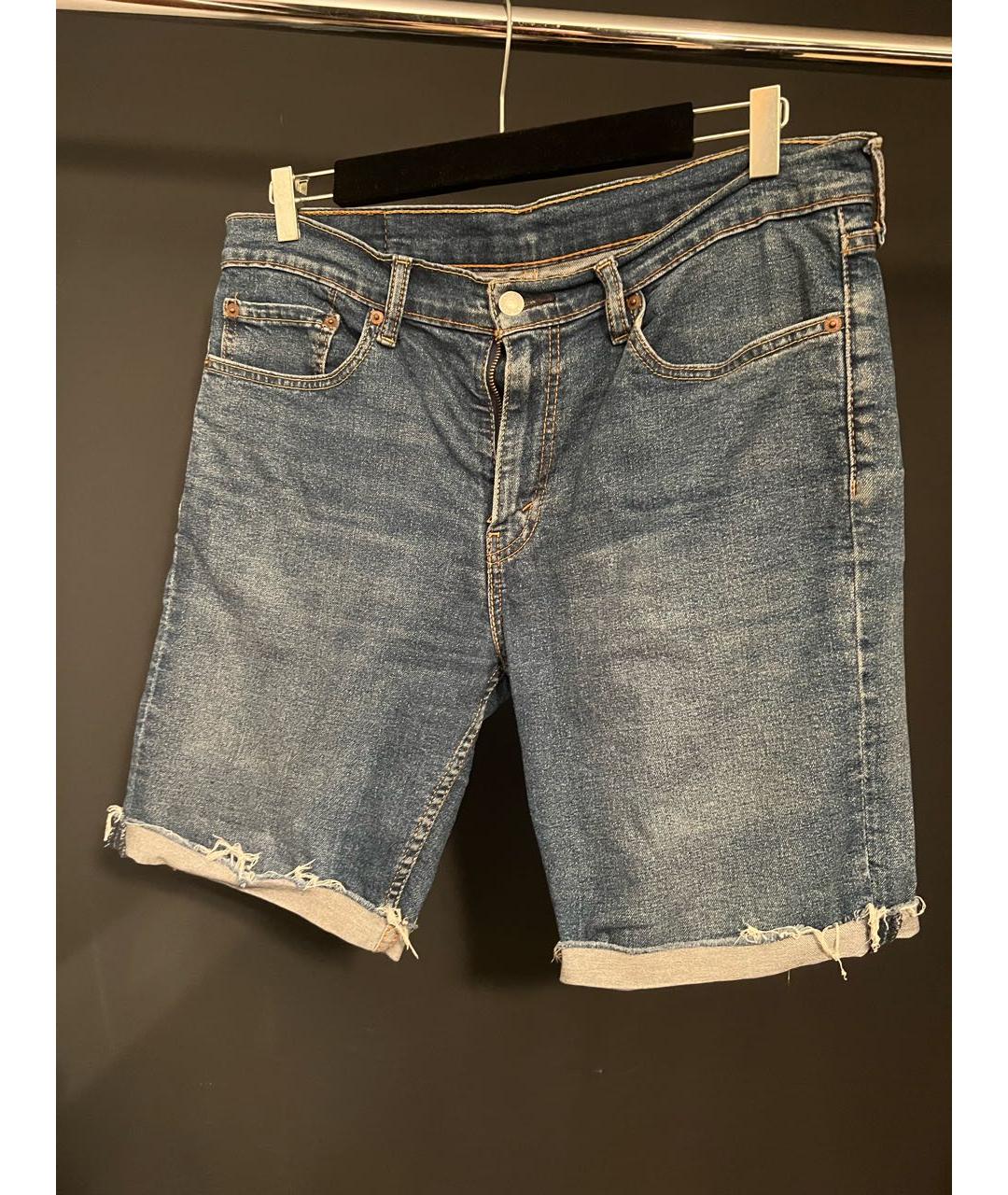 LEVI'S Синие хлопковые шорты, фото 4