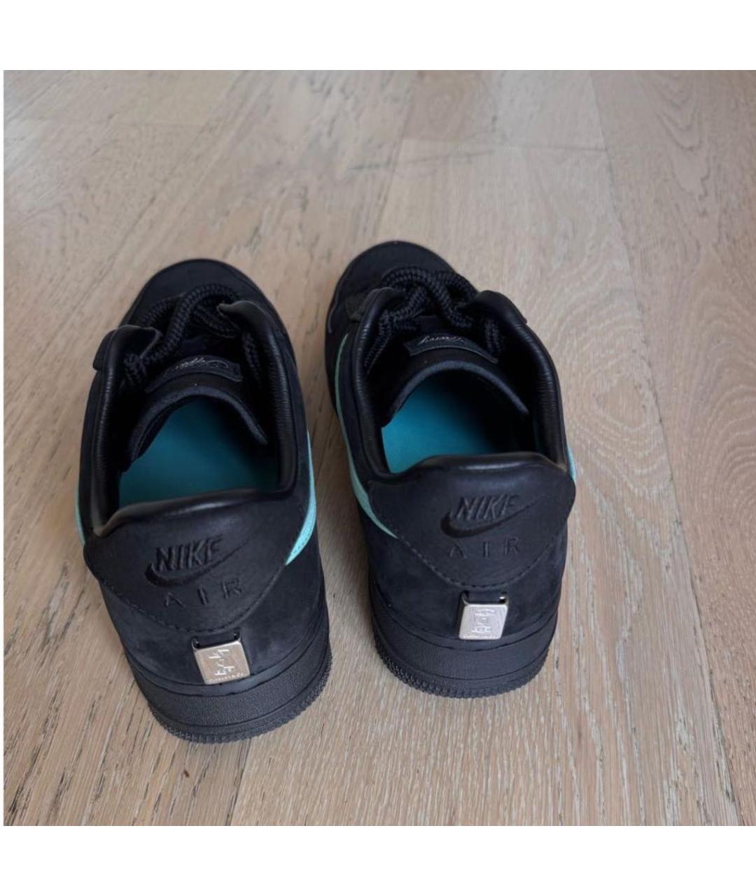 NIKE Черные замшевые низкие кроссовки / кеды, фото 4