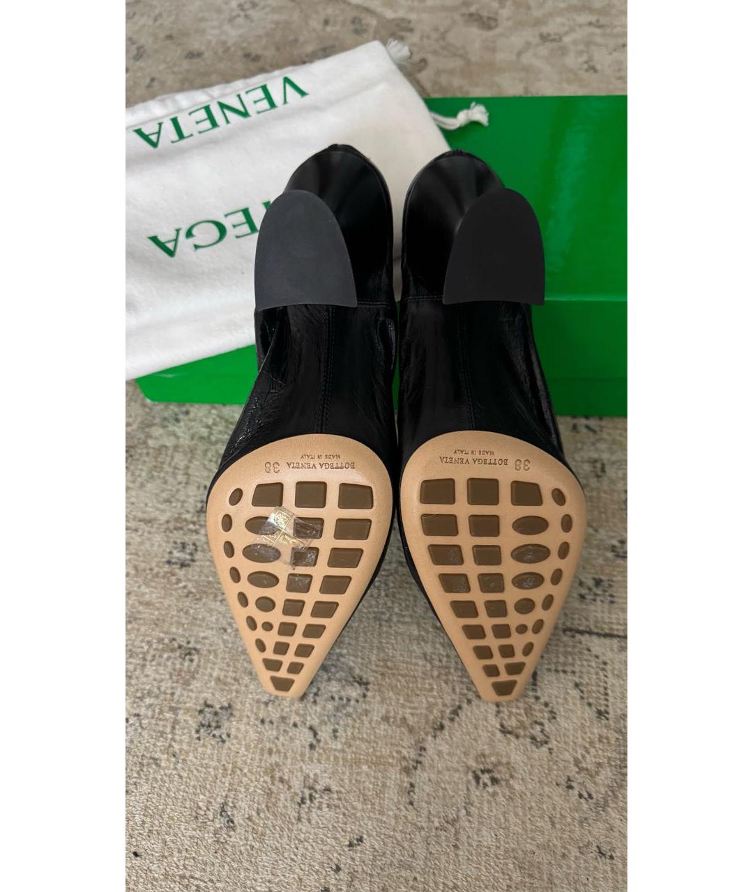 BOTTEGA VENETA Черные туфли из лакированной кожи, фото 4