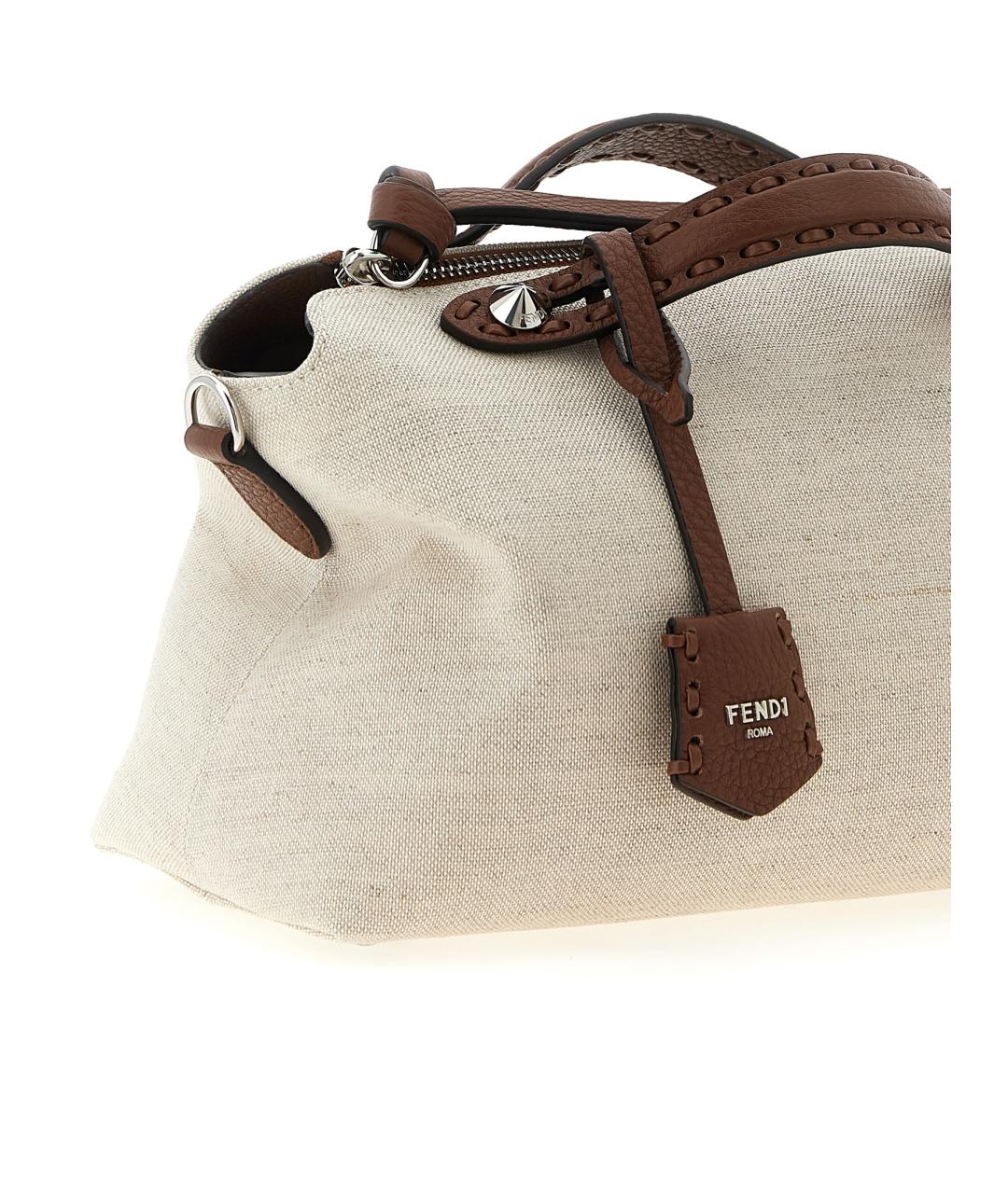 FENDI Бежевая сумка тоут, фото 3