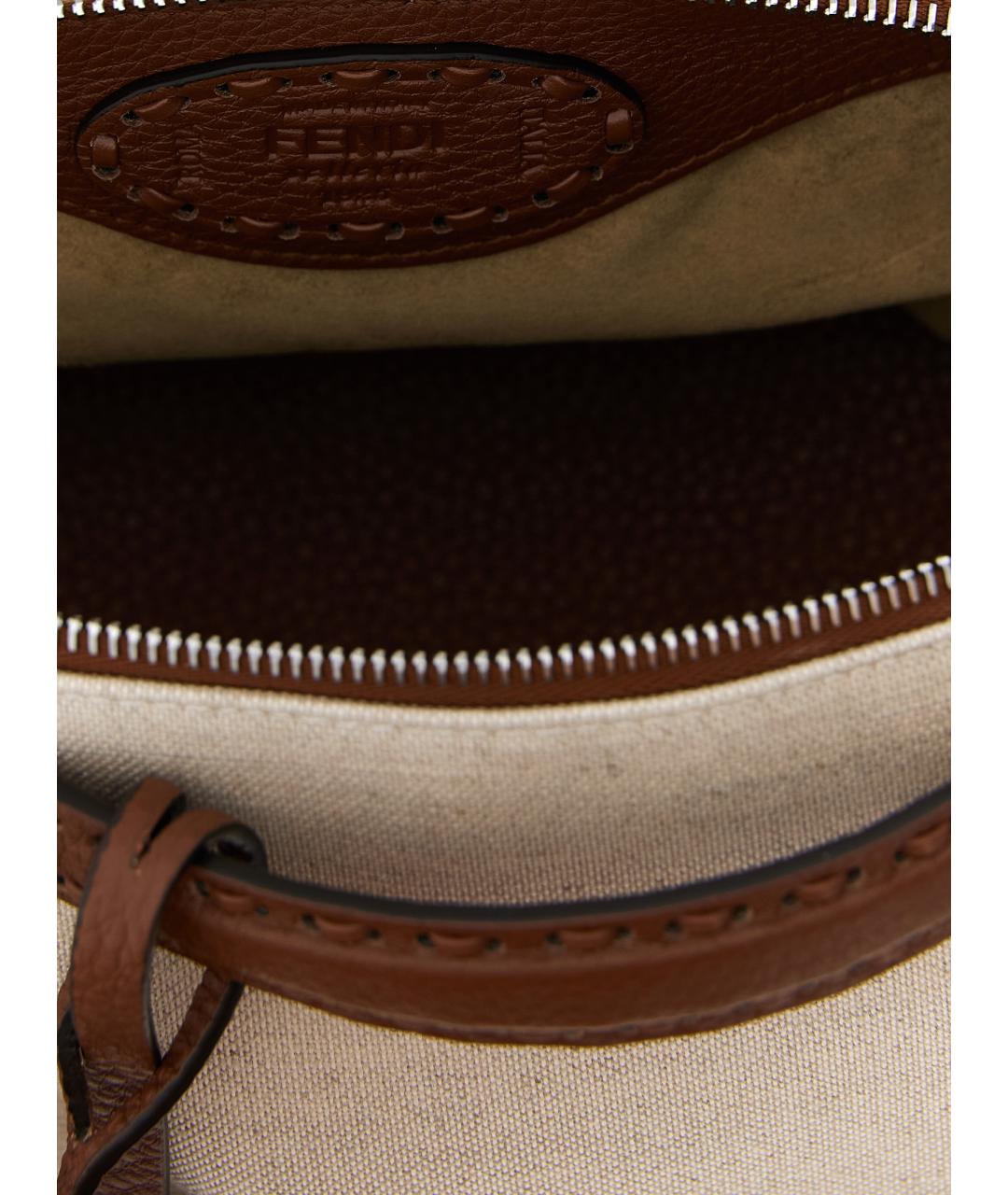 FENDI Бежевая сумка тоут, фото 4
