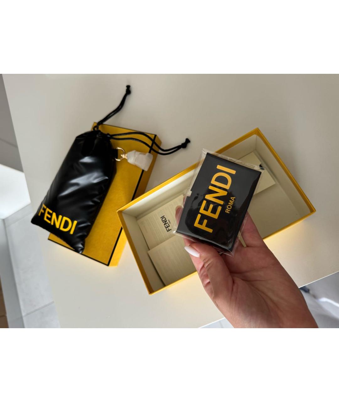 FENDI Коричневые металлические солнцезащитные очки, фото 7