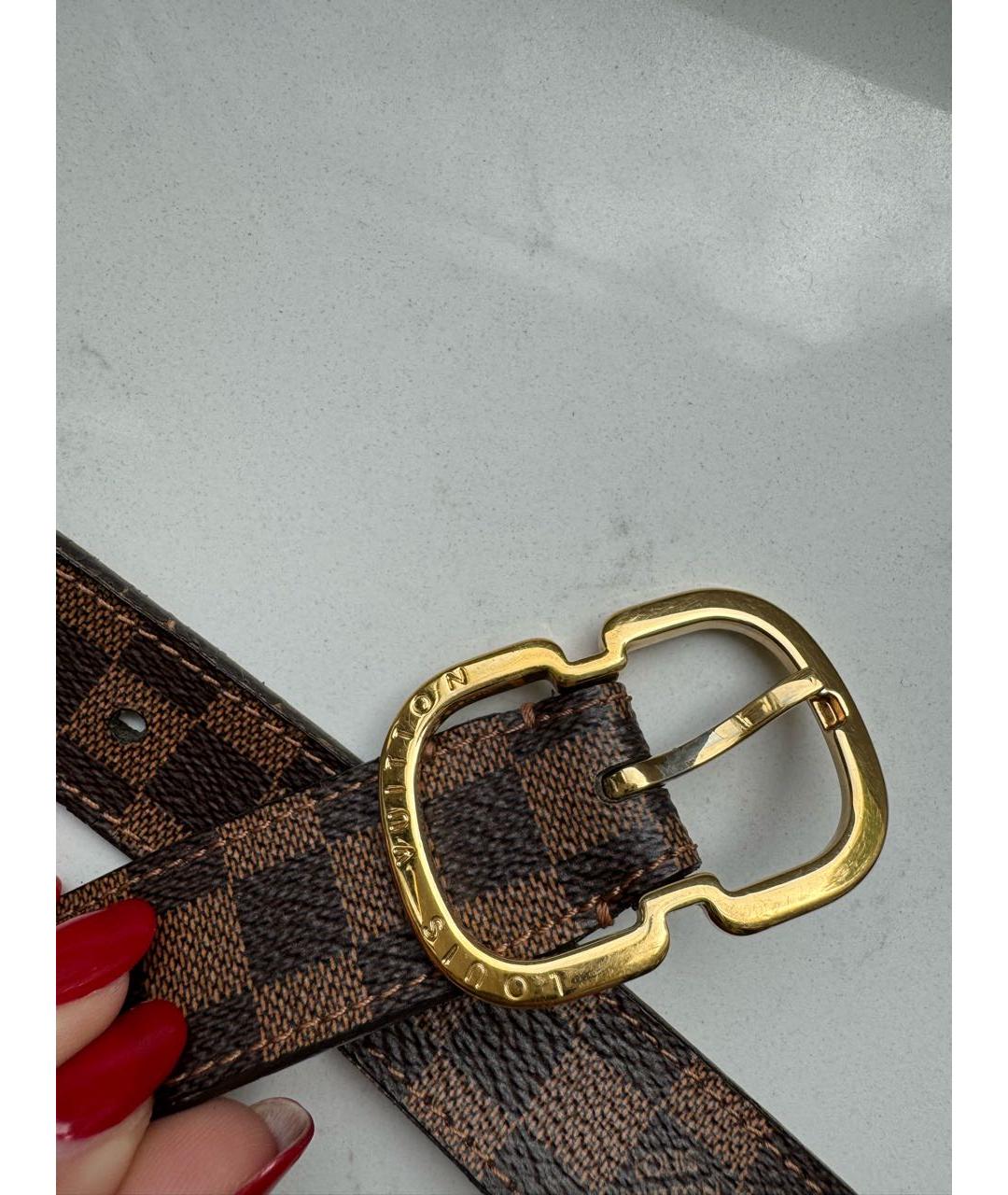 LOUIS VUITTON Коричневый ремень, фото 5