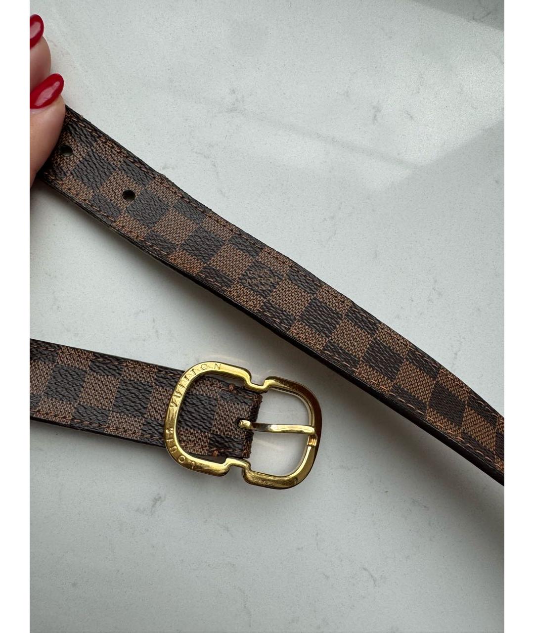 LOUIS VUITTON Коричневый ремень, фото 2