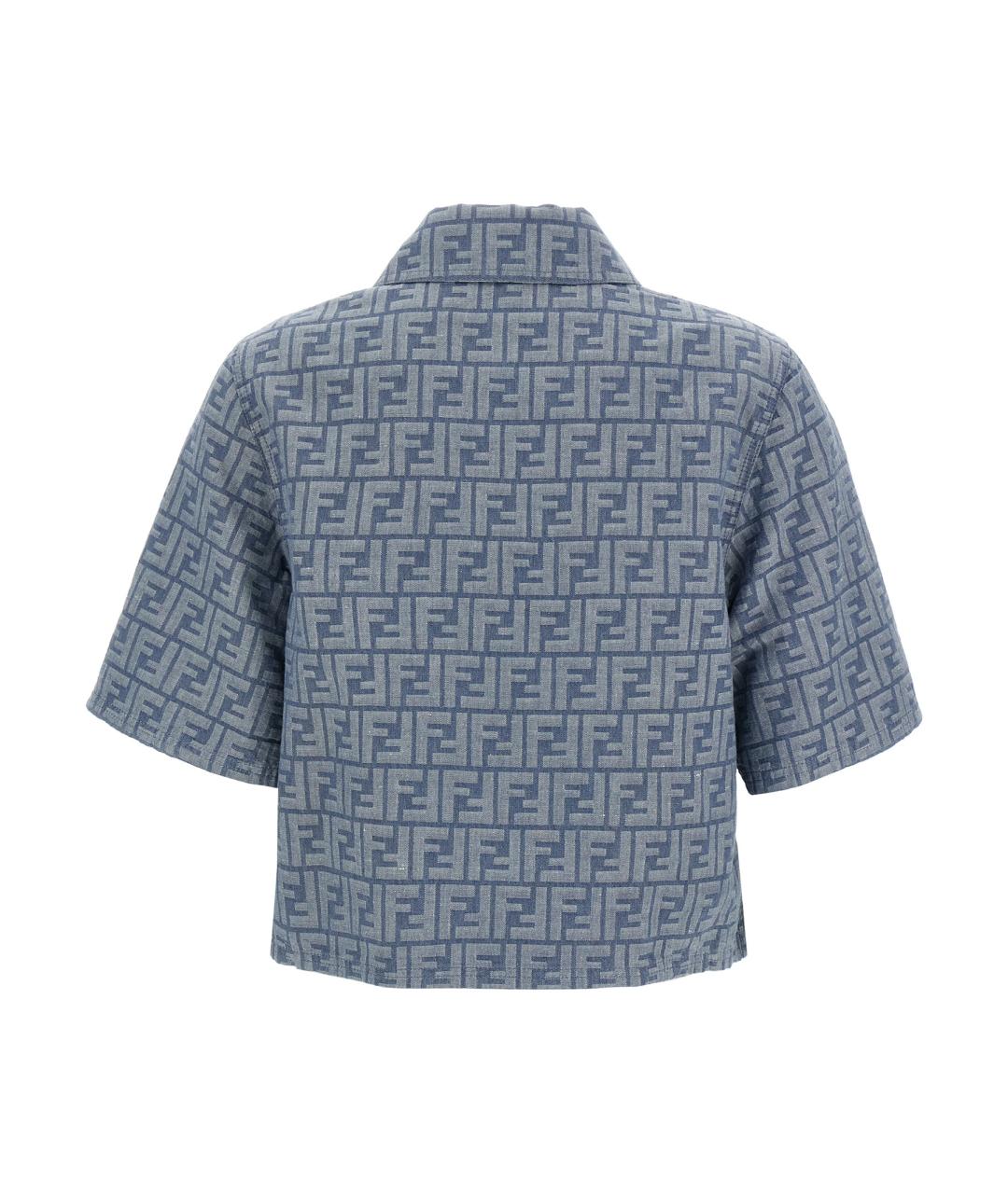 FENDI Синяя хлопковая куртка, фото 2