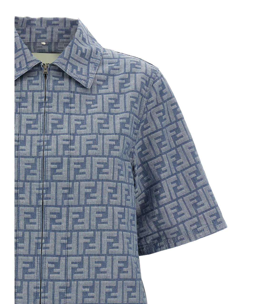 FENDI Синяя хлопковая куртка, фото 3