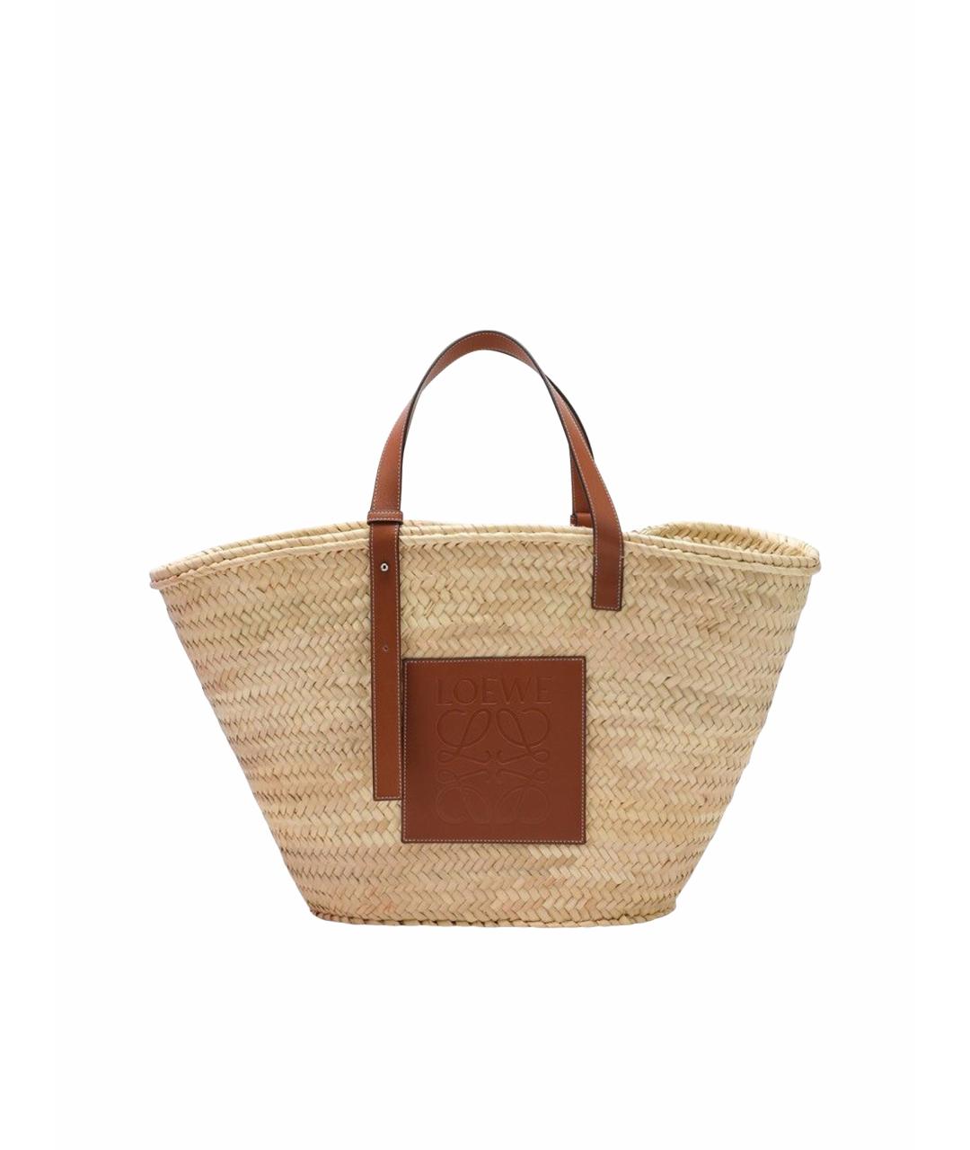 LOEWE Бежевая сумка тоут, фото 1