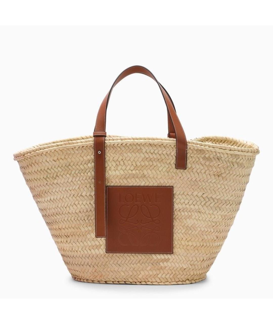 LOEWE Бежевая сумка тоут, фото 6