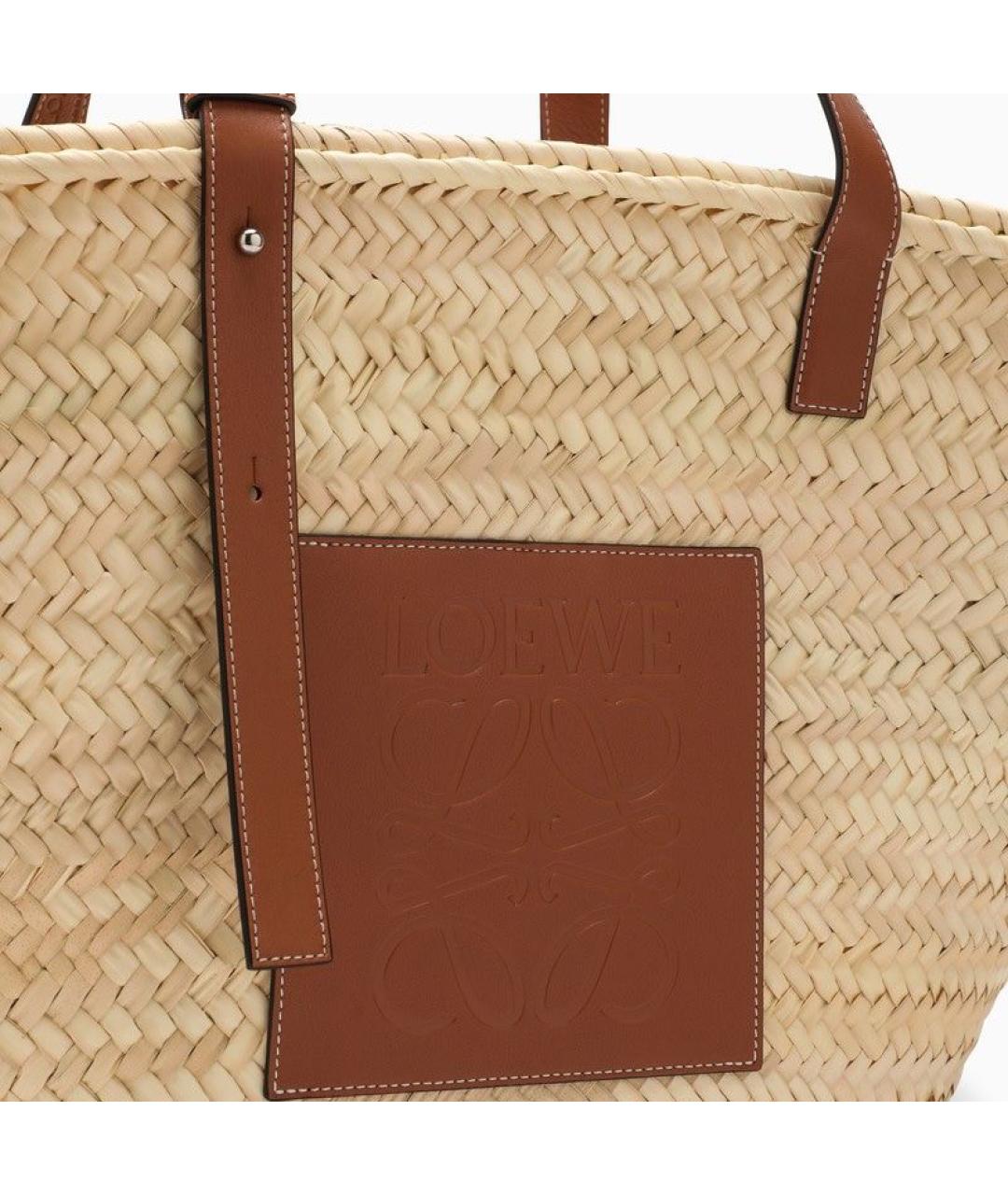LOEWE Бежевая сумка тоут, фото 5