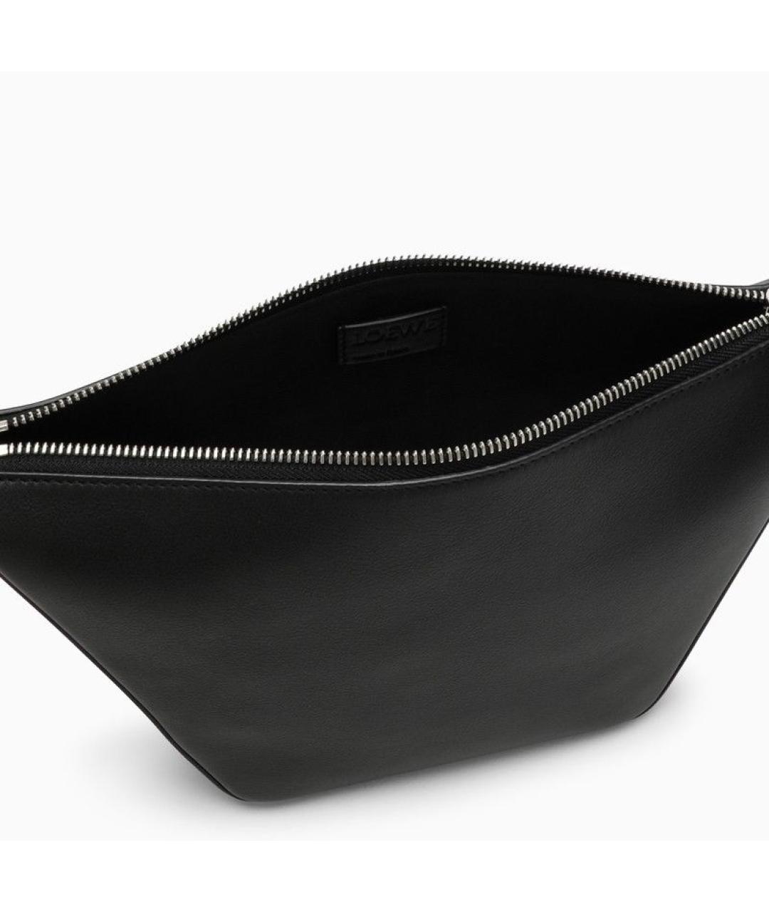LOEWE Черная кожаная сумка через плечо, фото 4