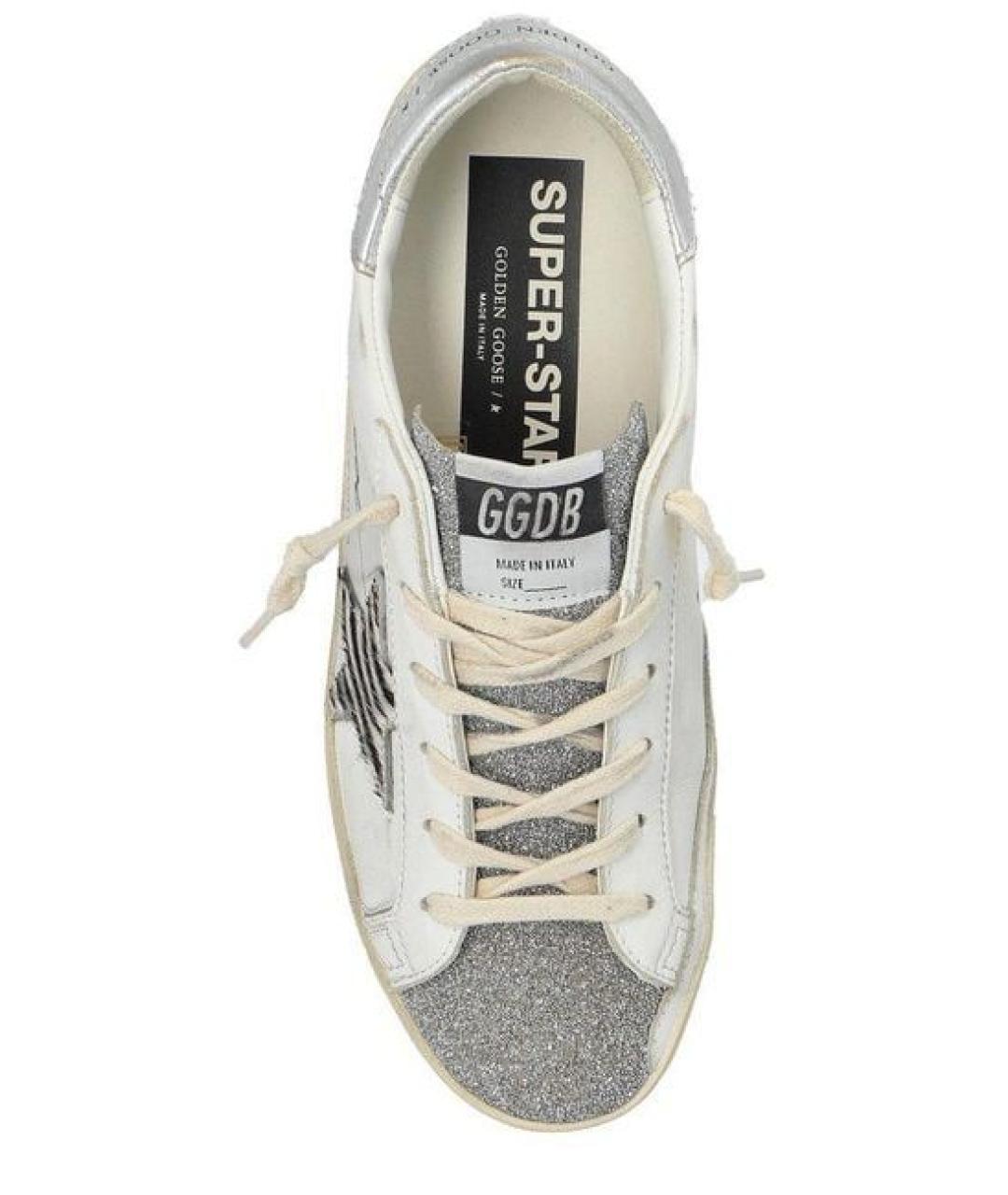 GOLDEN GOOSE DELUXE BRAND Белые кожаные кеды, фото 4