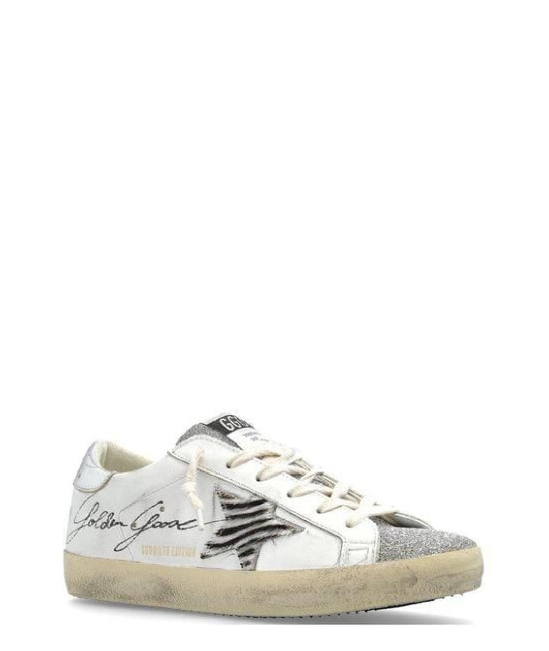 GOLDEN GOOSE DELUXE BRAND Белые кожаные кеды, фото 2