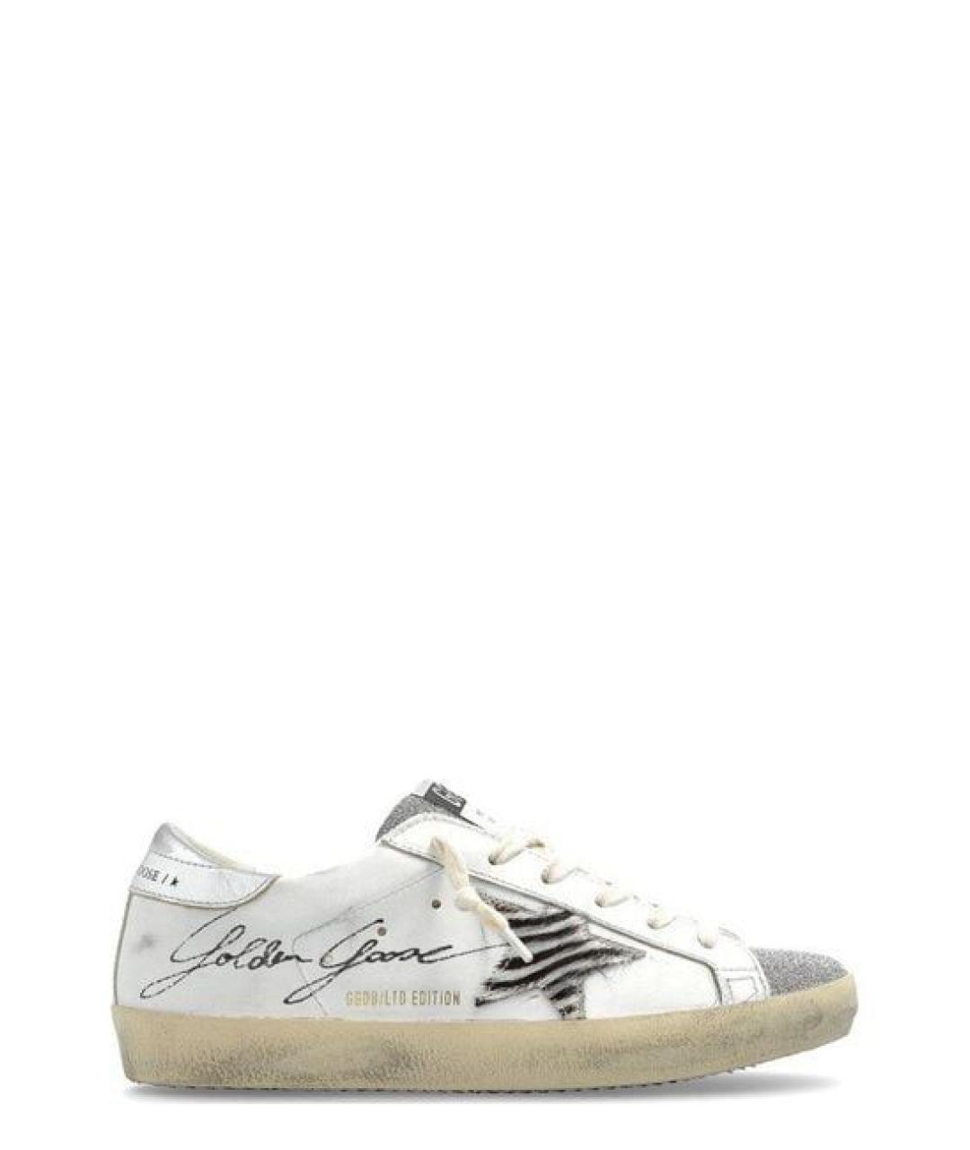 GOLDEN GOOSE DELUXE BRAND Белые кожаные кеды, фото 1