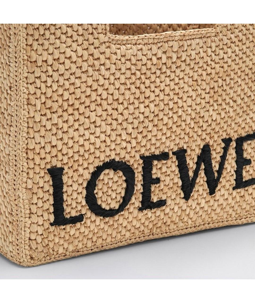 LOEWE Бежевая сумка тоут, фото 5