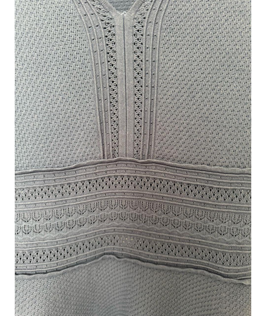 SANDRO Голубое хлопковое повседневное платье, фото 3