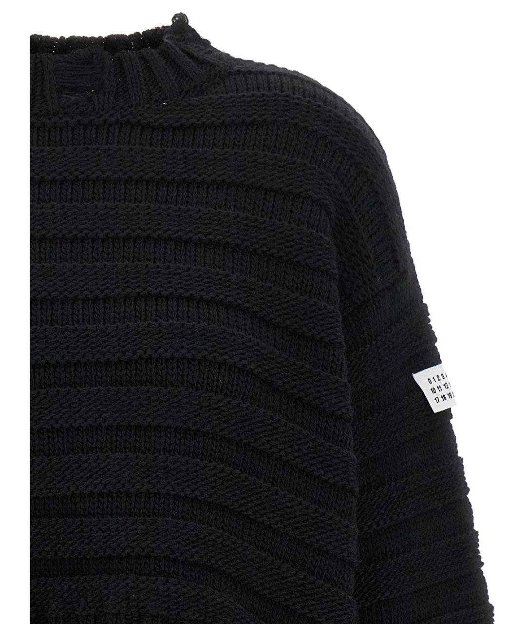 MM6 MAISON MARGIELA Черный шерстяной джемпер / свитер, фото 3