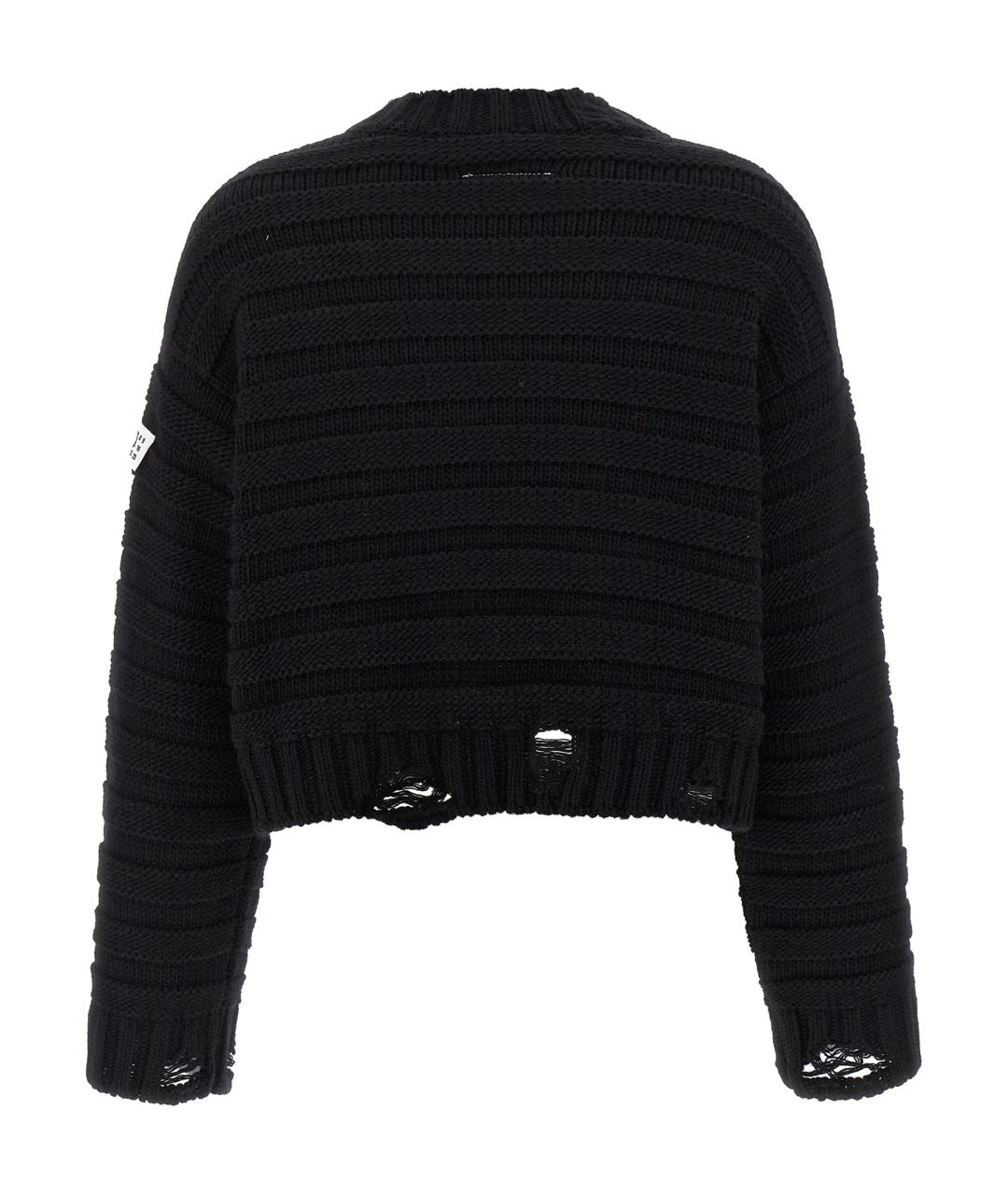MM6 MAISON MARGIELA Черный шерстяной джемпер / свитер, фото 2