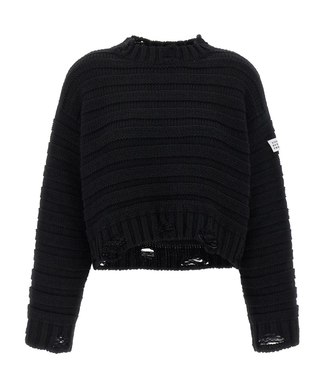 MM6 MAISON MARGIELA Черный шерстяной джемпер / свитер, фото 1