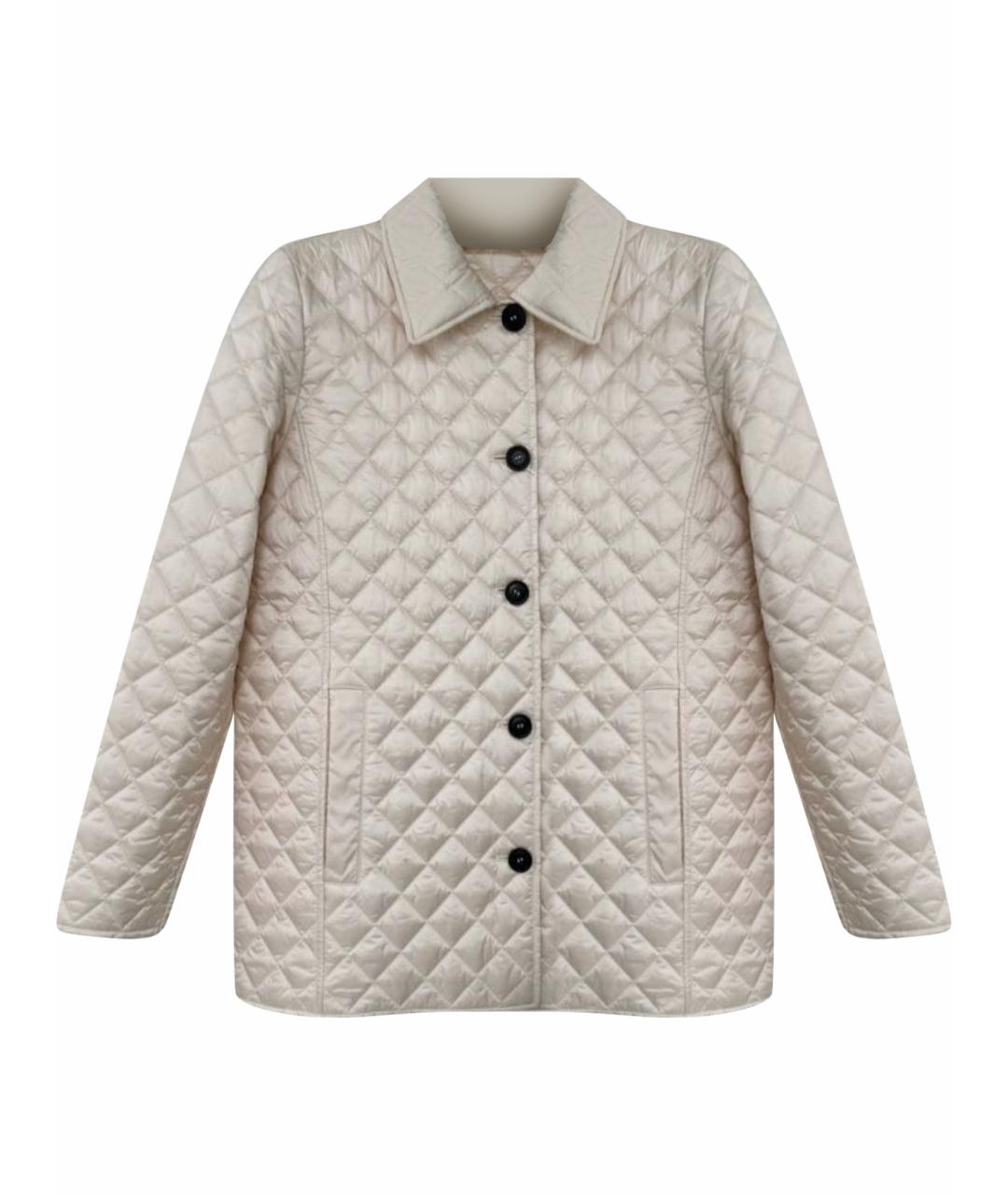 MAX MARA Бежевая атласная куртка, фото 1