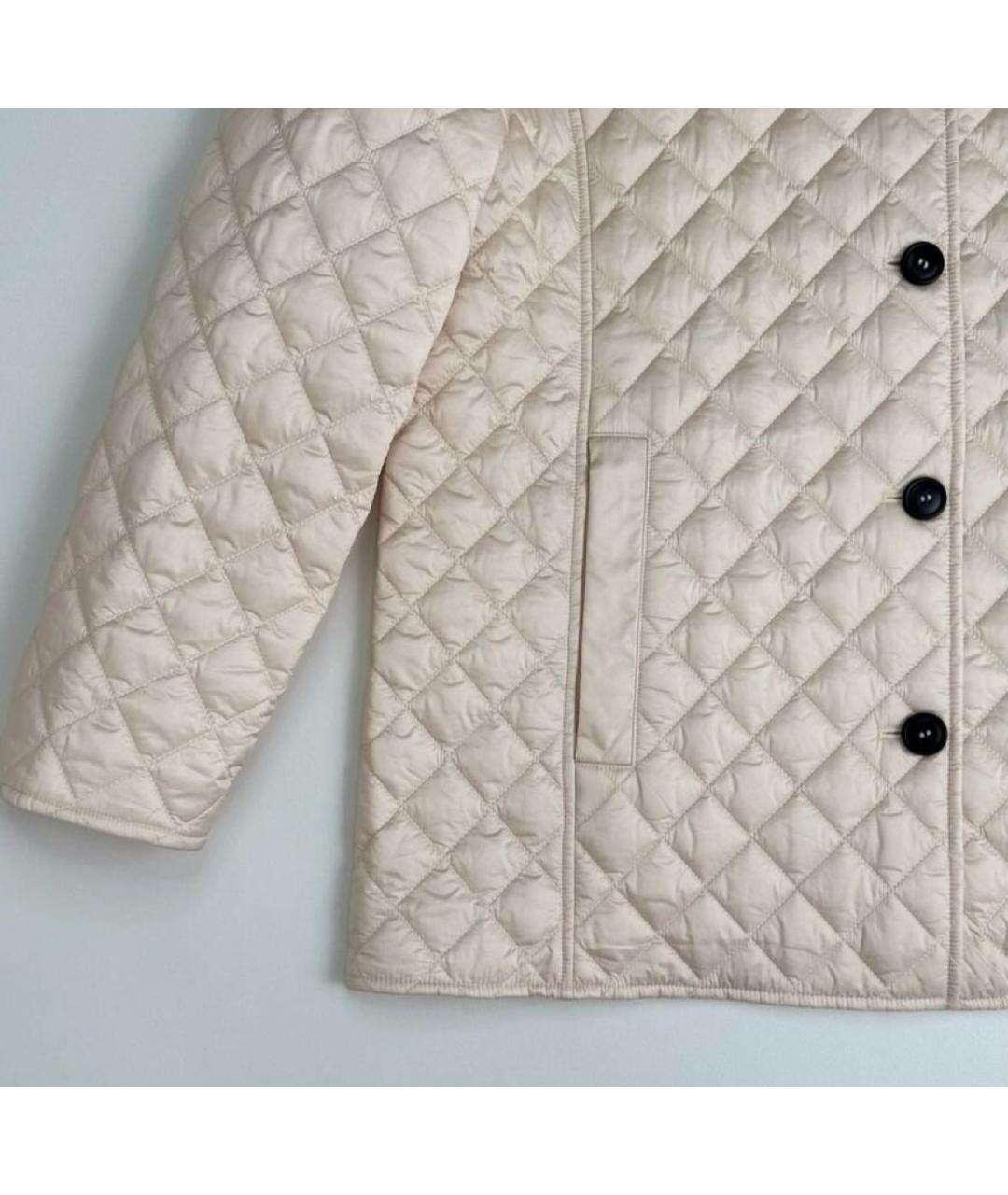 MAX MARA Бежевая атласная куртка, фото 4