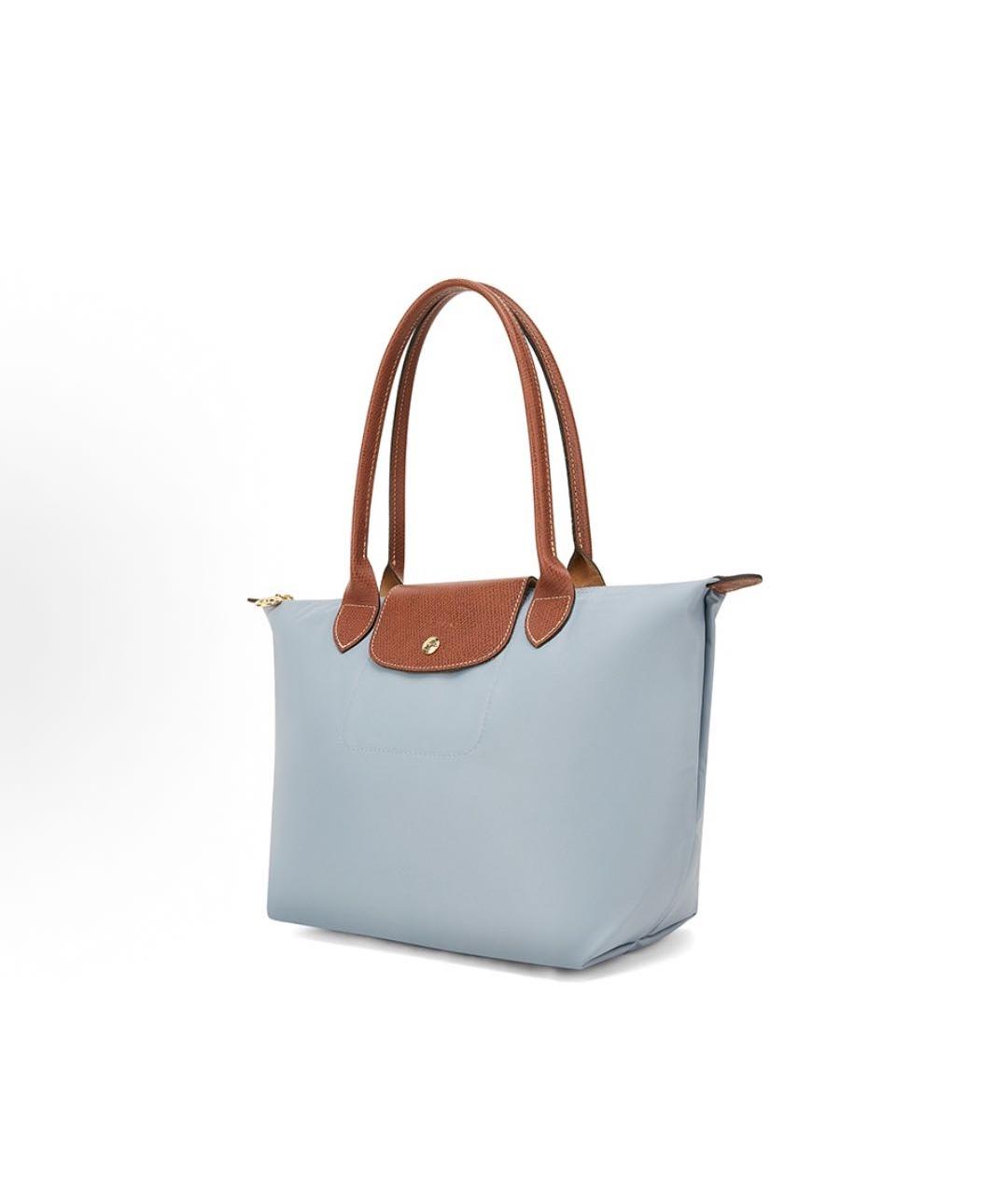 LONGCHAMP Голубая сумка тоут, фото 2