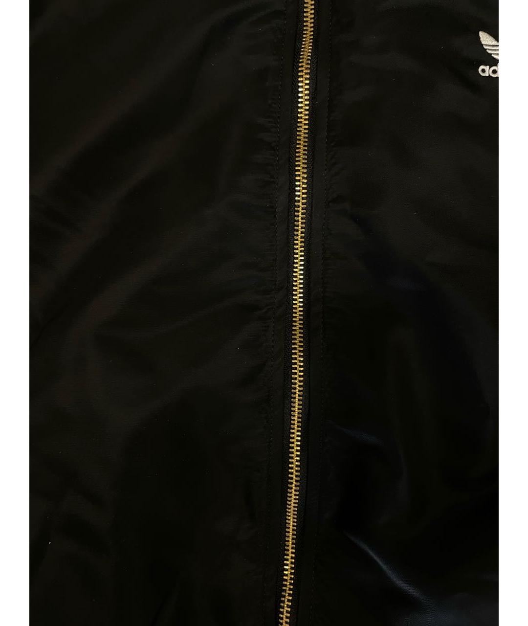 ADIDAS Черная полиэстеровая куртка, фото 4