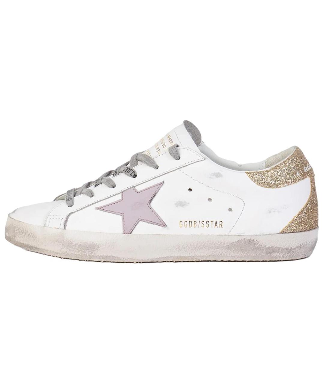 GOLDEN GOOSE DELUXE BRAND Белые кожаные кеды, фото 2