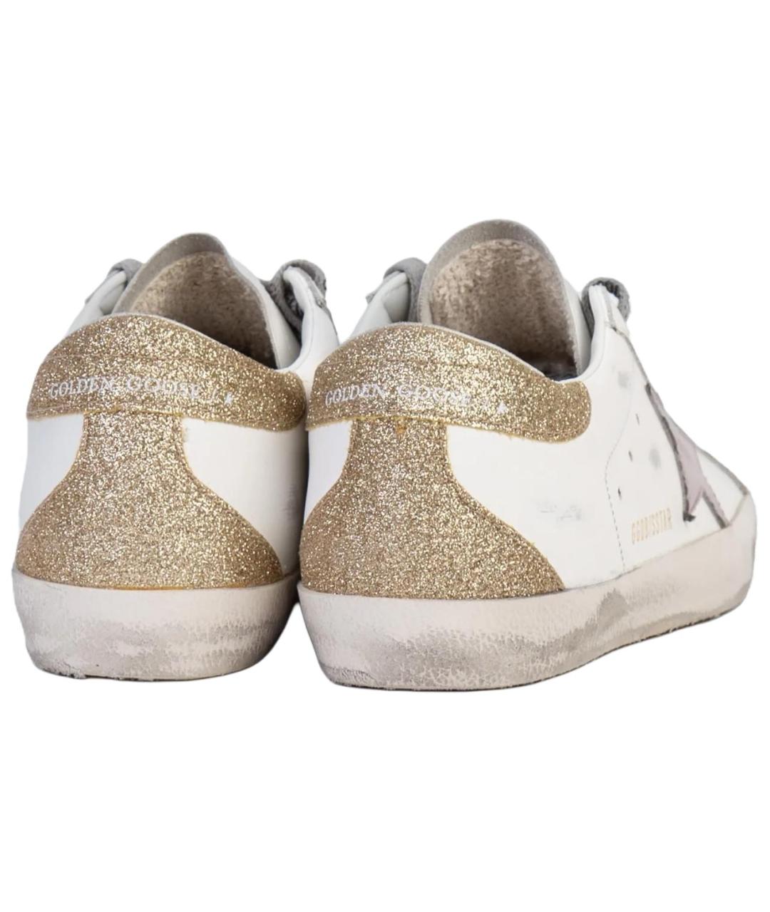 GOLDEN GOOSE DELUXE BRAND Белые кожаные кеды, фото 4