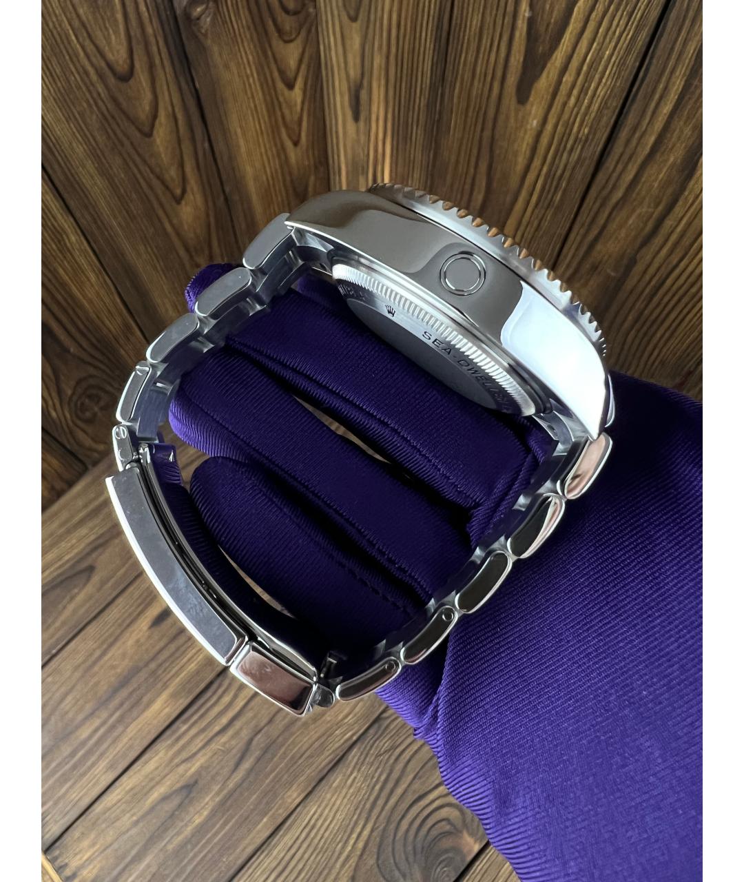 ROLEX Темно-синие часы, фото 6