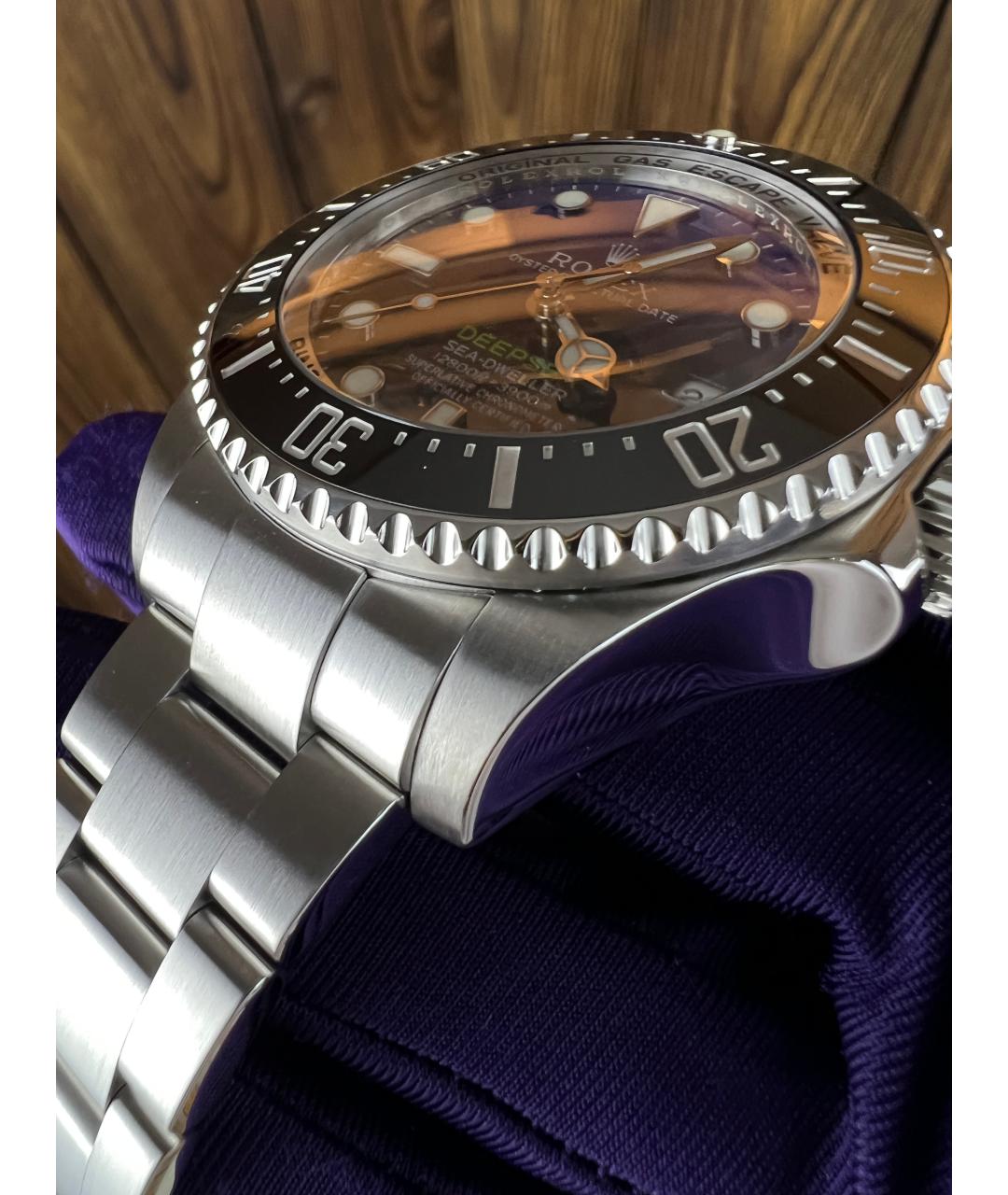 ROLEX Темно-синие часы, фото 7