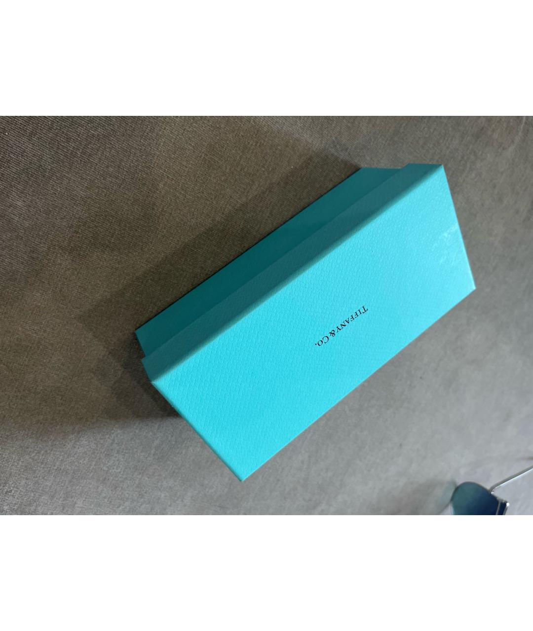 TIFFANY&CO Голубые металлические солнцезащитные очки, фото 2