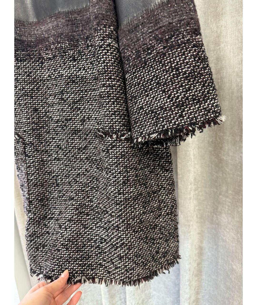 CHANEL Черное кожаное повседневное платье, фото 4