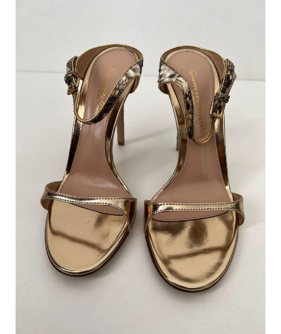 GIANVITO ROSSI Желтые кожаные туфли, фото 2